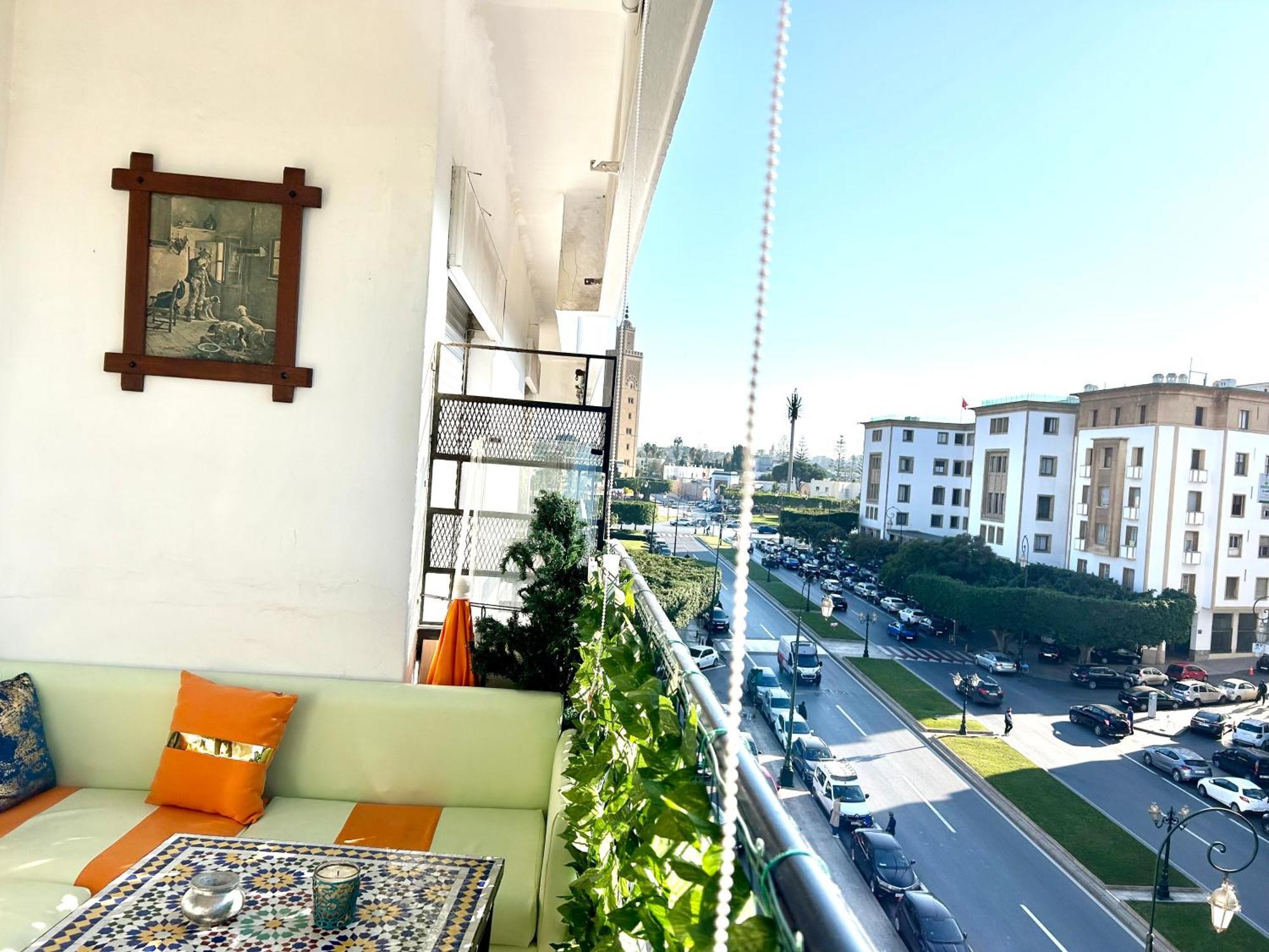Panoramic View Of Downtown Rabat Appartement Buitenkant foto
