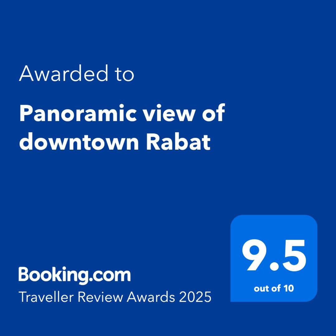 Panoramic View Of Downtown Rabat Appartement Buitenkant foto